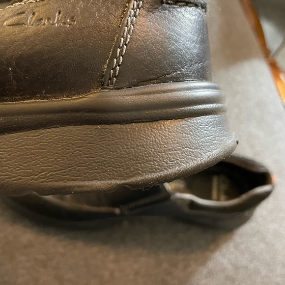 Clarks Collection Soft Cushion with Ortholite black men’s shoes Sz 10M like new! - Picture 7 of 9